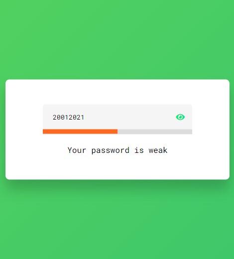weak password